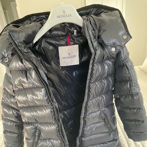 Moncler kids Moka coat in size 5. Gently used but in good condition.
